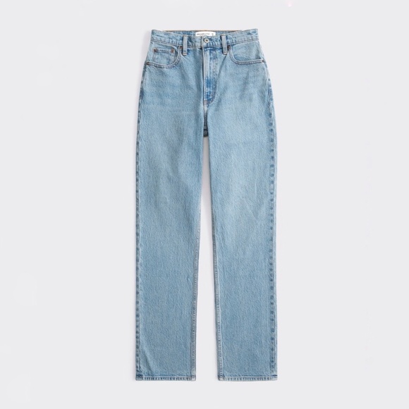 Abercrombie Ultra High Rise 90s Straight Jean - Size 27 NWOT - Picture 1 of 6